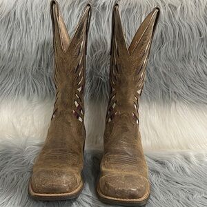 Ariat Longview Tan Leather Western Boots